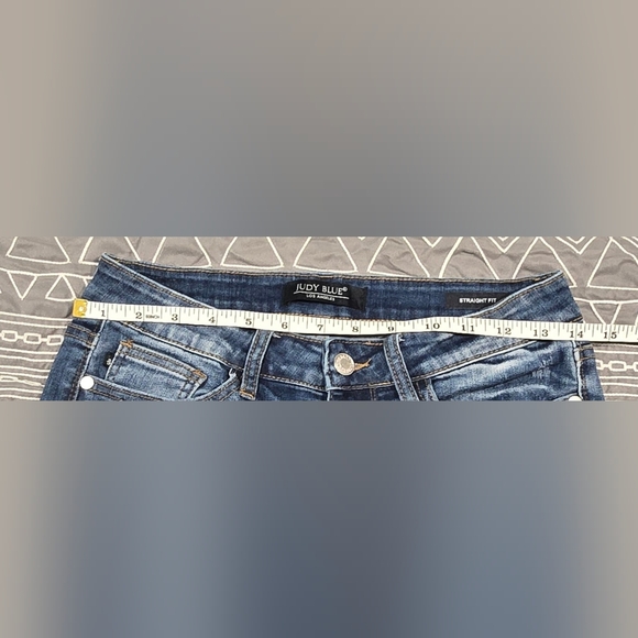 Judy Blue Midrise Straight Fit Jeans Size 27 - Picture 5 of 7